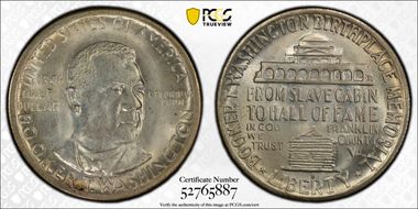 1946-S 50C Booker T. Washington MS65