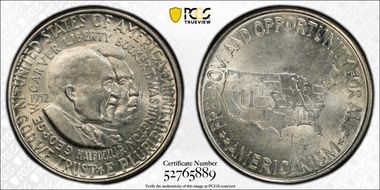 1952 50C Washington-Carver MS63