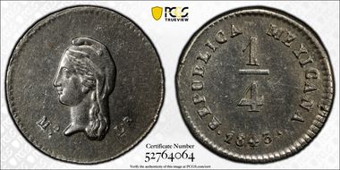 1843-Mo LR 1/4 R MS62