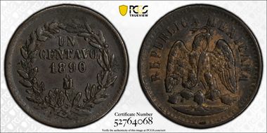 1890/89-Mo 1C AU58BN