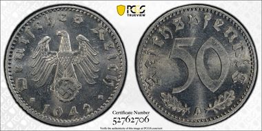 1942-A 50 Pfg J-372 MS64