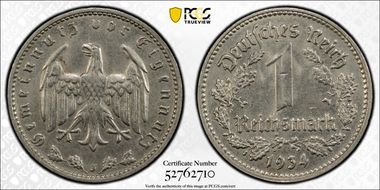 1934-J Mark J-354 MS62