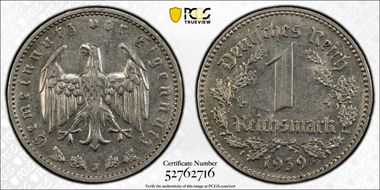 1939-J Mark J-354 AU58