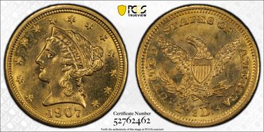 1907 $2.50 MS64