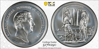 (2022) Medal Millard Fillmore "1850" Silver Matte Finish MS70