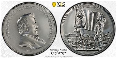 (2023) Medal James Buchanan "1857" Silver Matte Finish MS70