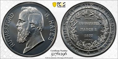 (2024-S) Medal Rutherford B. Hayes Silver Matte Finish MS70