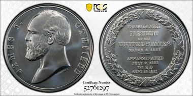 (2024-S) Medal James Garfield Silver Matte Finish MS70