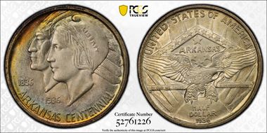 1936-D 50C Arkansas MS67