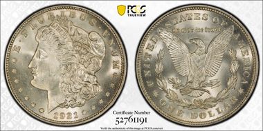 1921 $1 Morgan MS65
