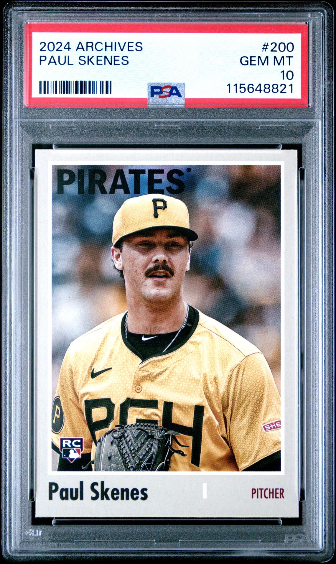 2024 Topps Archives Paul Skenes #200 Gem Mt 10 front