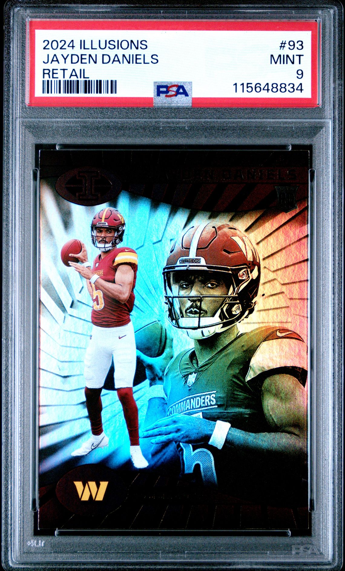 2024 Panini Illusions Jayden Daniels #93 (Retail) Mint 9 front