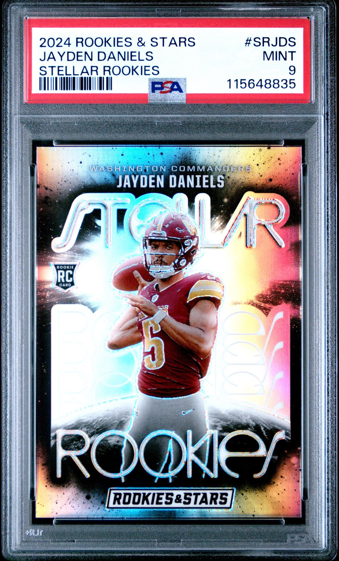 2024 Panini Rookies & Stars Stellar Rookies Jayden Daniels #Srjds Mint 9 front