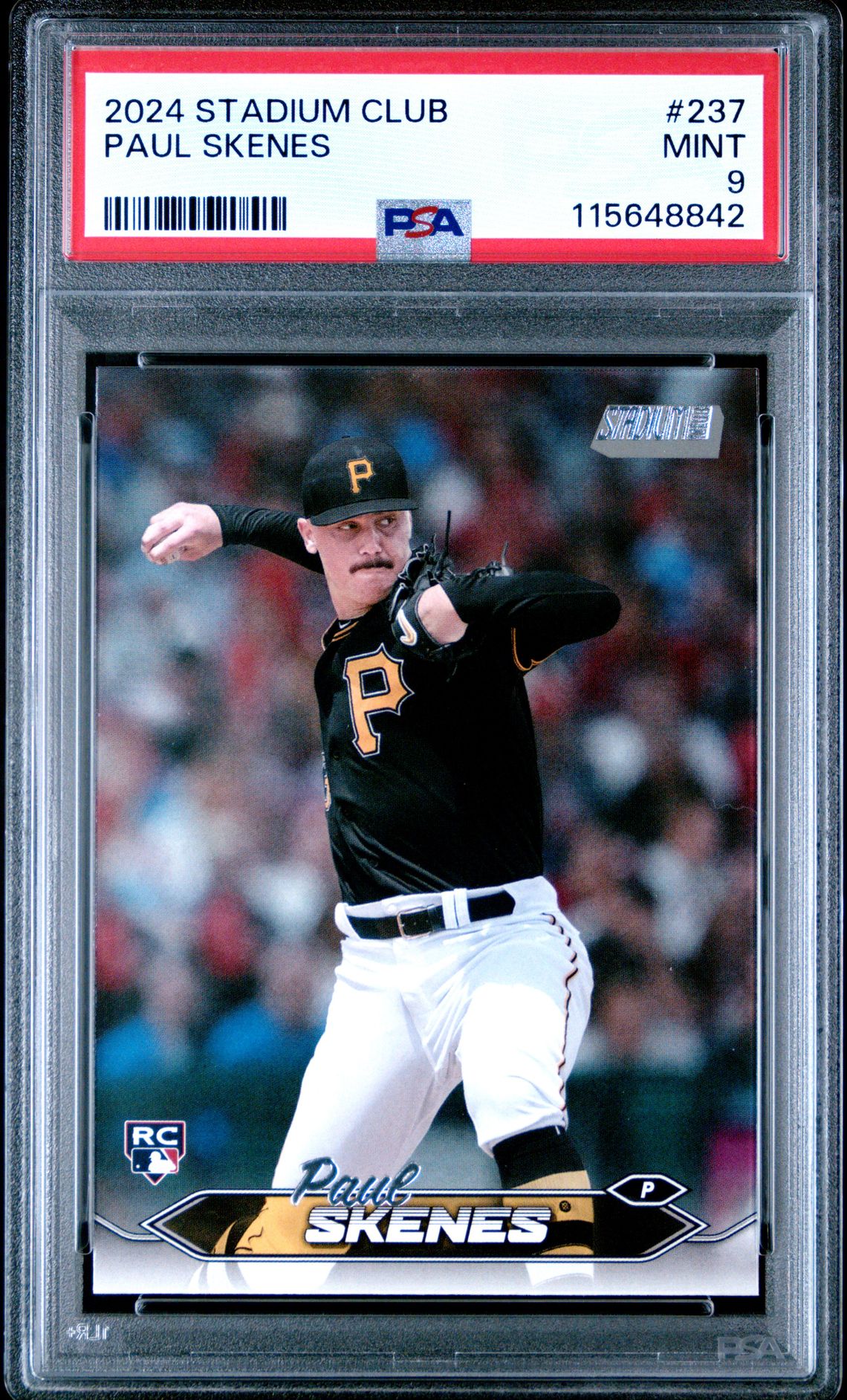 2024 Topps Stadium Club Paul Skenes #237 Mint 9 front