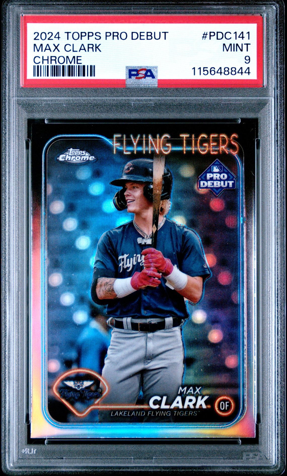 2024 Topps Pro Debut Max Clark #Pdc141 (Chrome) Mint 9 front
