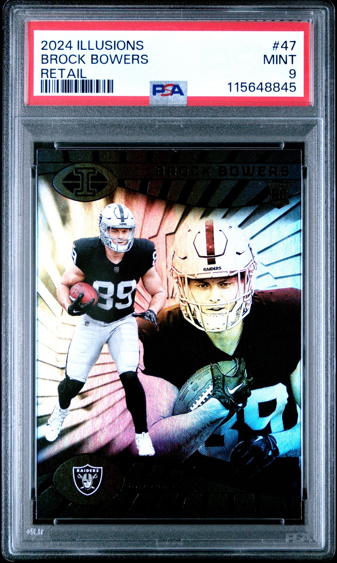 2024 Panini Illusions Brock Bowers #47 (Retail) Mint 9 front
