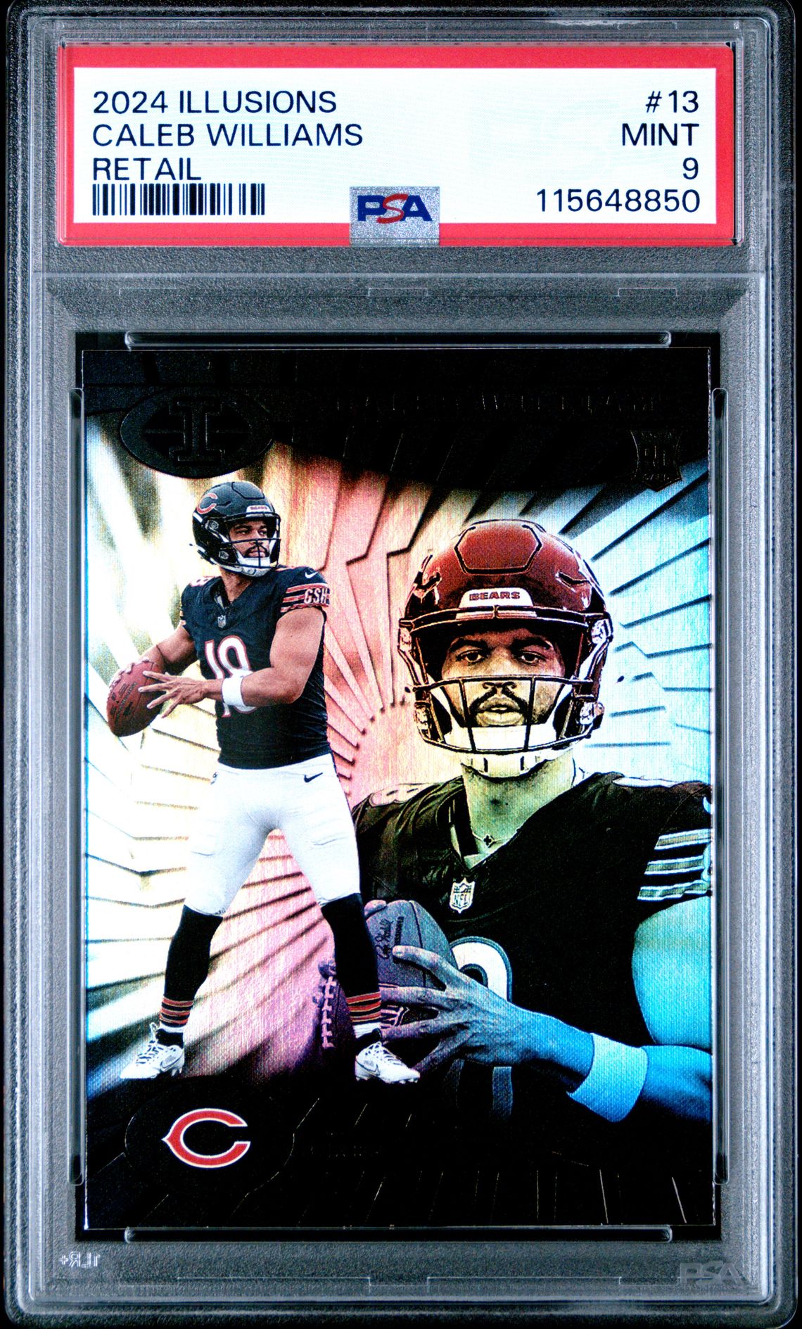 2024 Panini Illusions Caleb Williams #13 (Retail) Mint 9 front