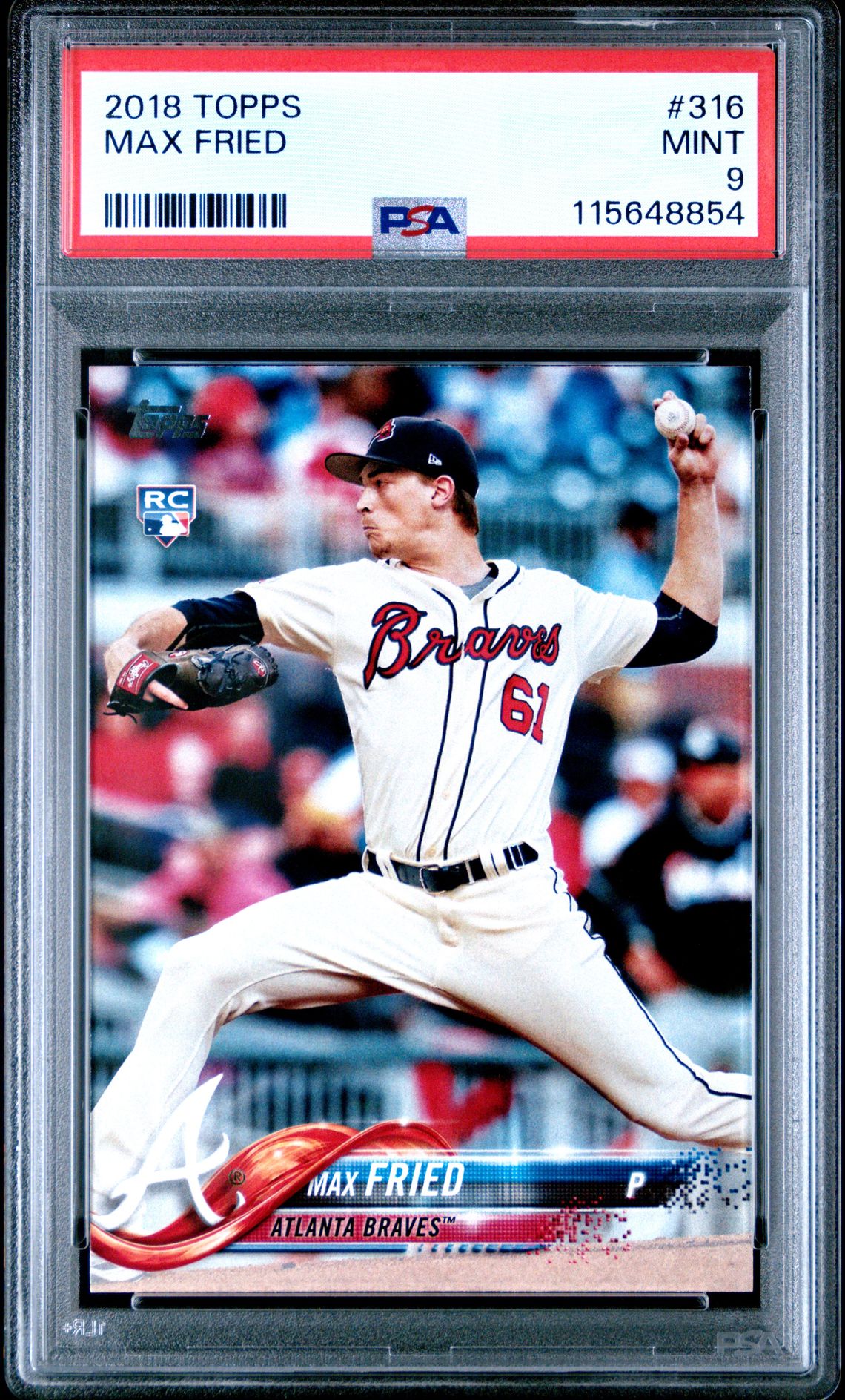 2018 Topps Max Fried #316 Mint 9 front