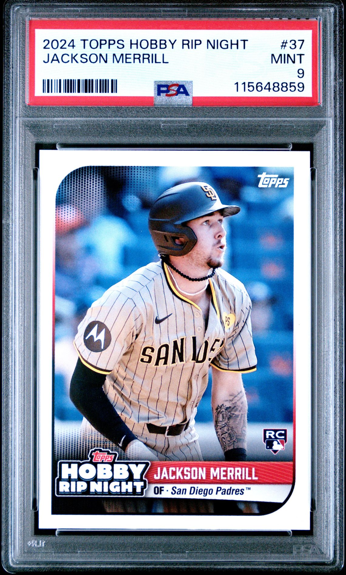 2024 Topps Hobby Rip Night Jackson Merrill #37 Mint 9 front
