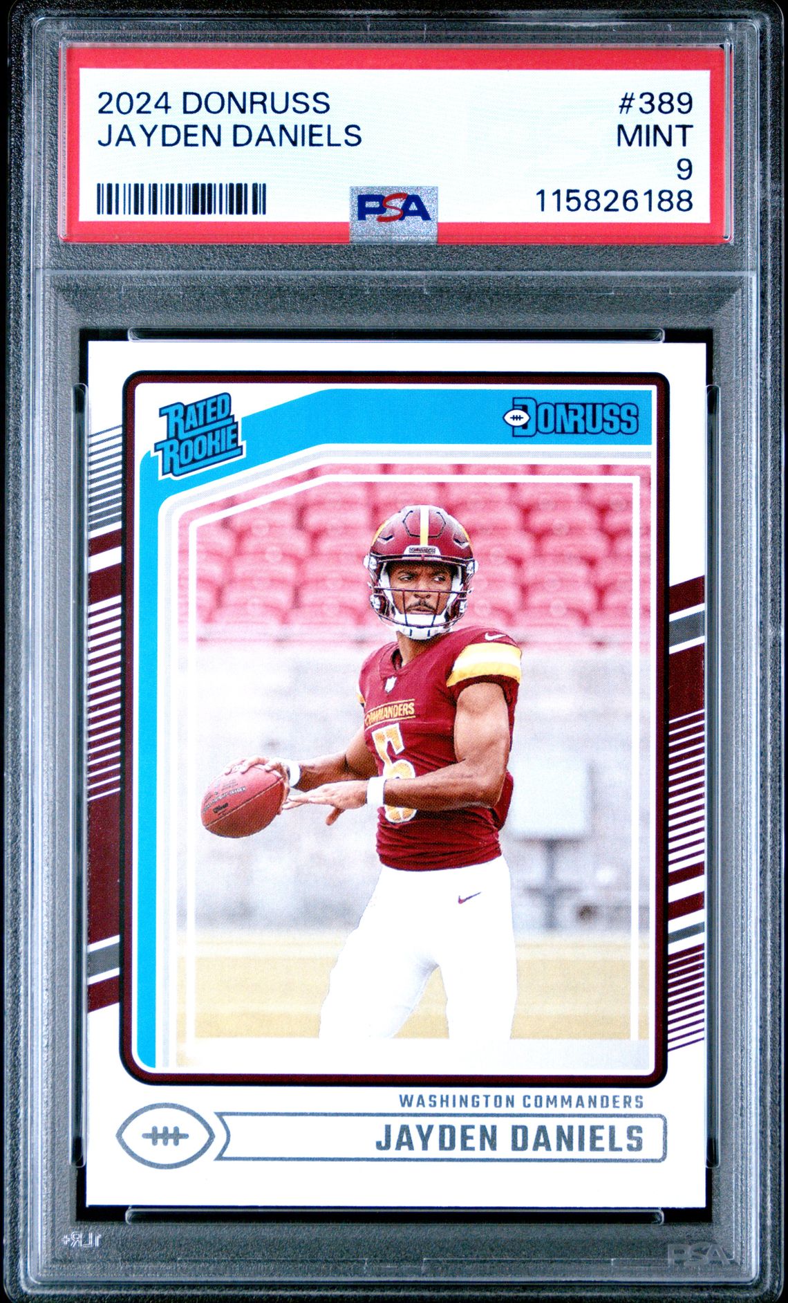 2024 Panini Donruss Jayden Daniels #389 Mint 9 front