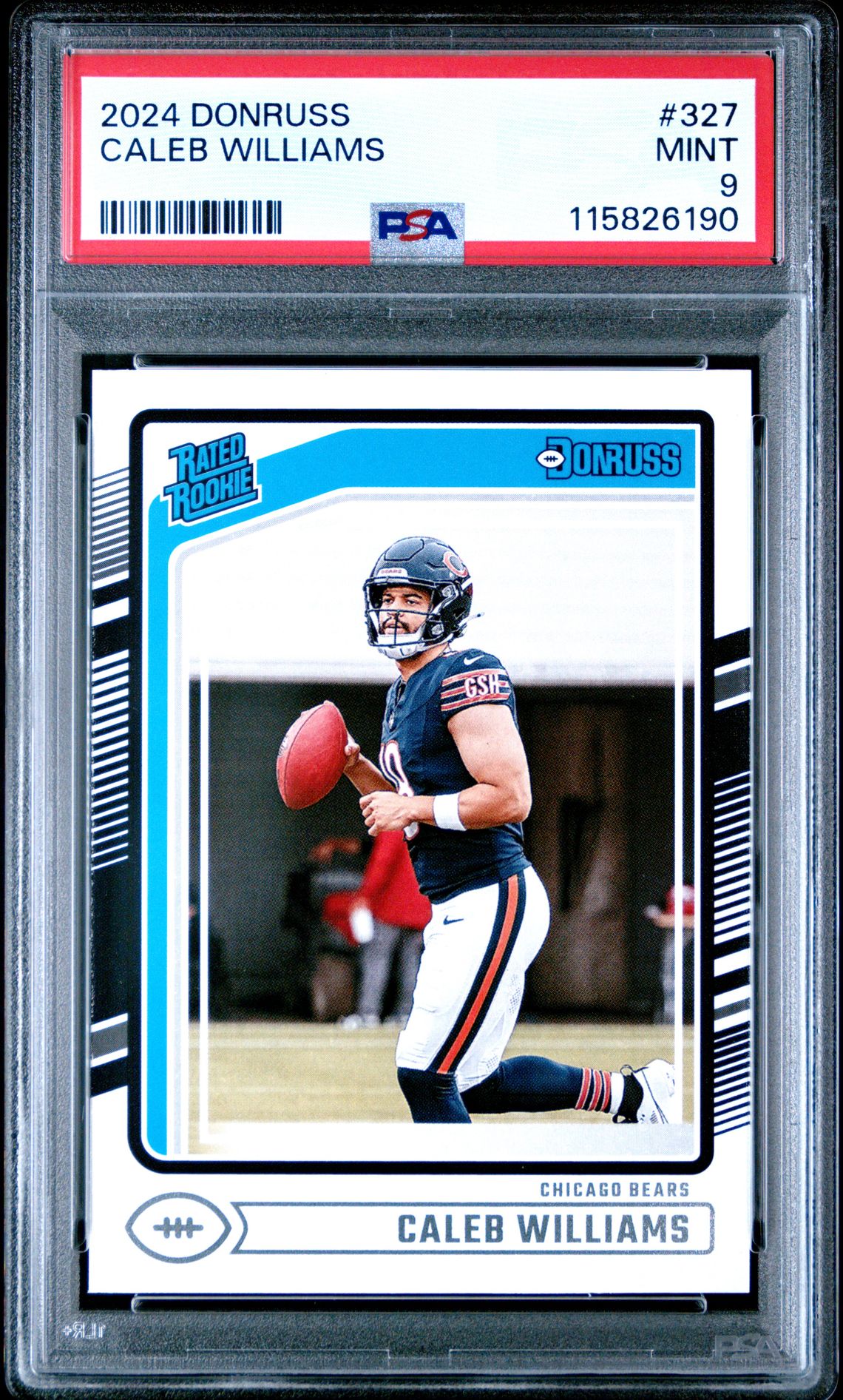 2024 Panini Donruss Caleb Williams #327 Mint 9 front