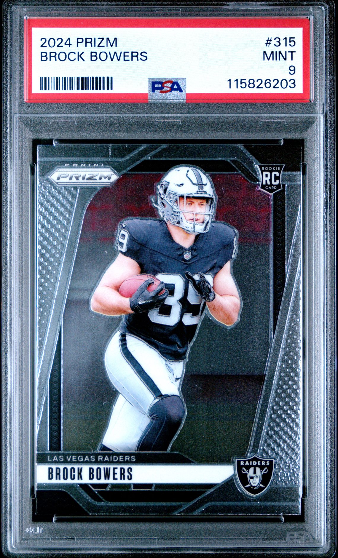 2024 Panini Prizm Brock Bowers #315 Mint 9 front