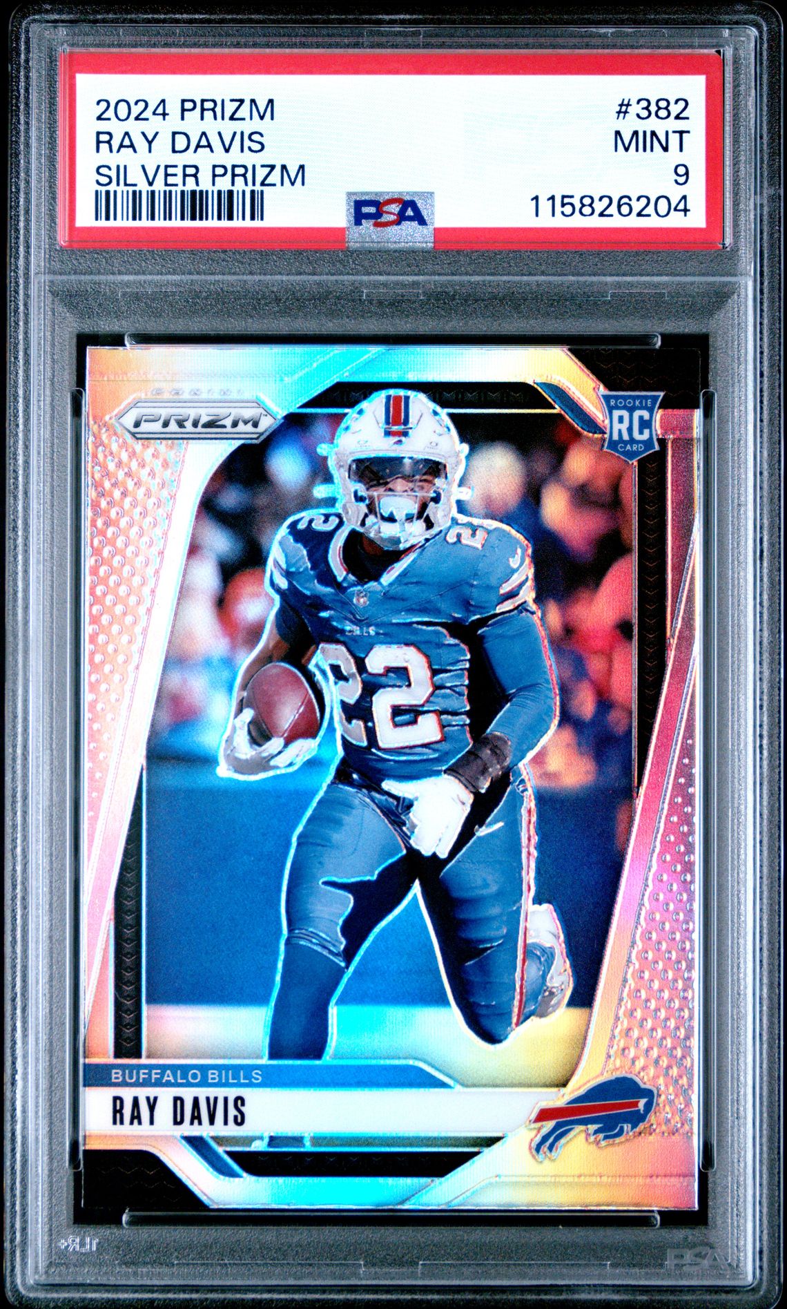 2024 Panini Prizm Ray Davis #382 (Silver Prizm) Mint 9 front
