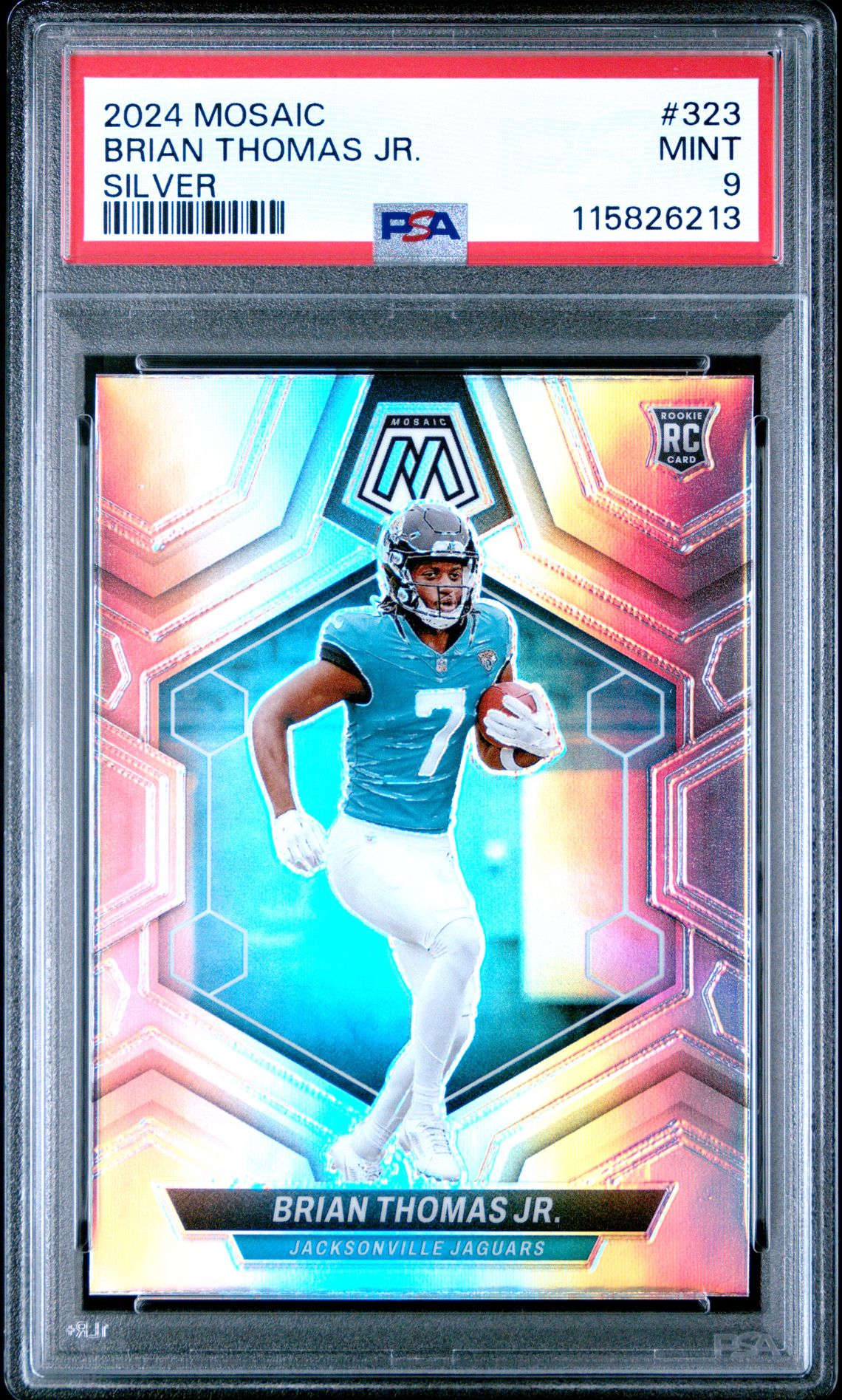 2024 Panini Mosaic Brian Thomas Jr. #323 (Silver) Mint 9 front