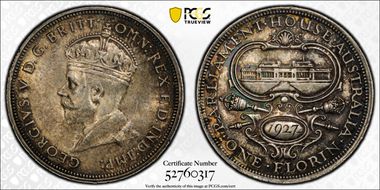 1927(m) Florin Canberra  KM-31 MS63