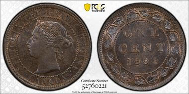 1892 1C MS63BN