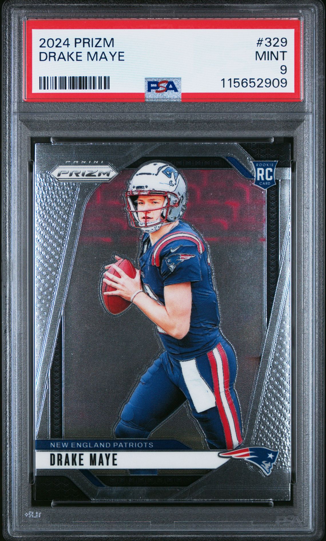 2024 Panini Prizm Drake Maye #329 Mint 9 front