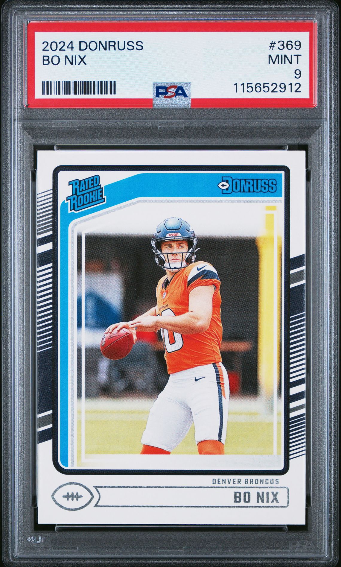 2024 Panini Donruss Bo Nix #369 Mint 9 front