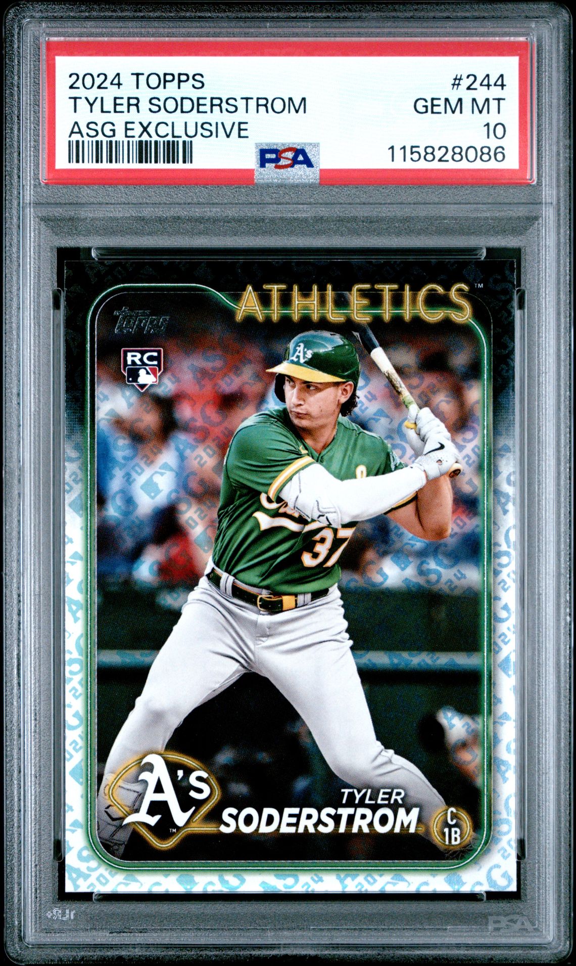 2024 Topps Tyler Soderstrom #244 (Asg Exclusive) Gem Mt 10 front