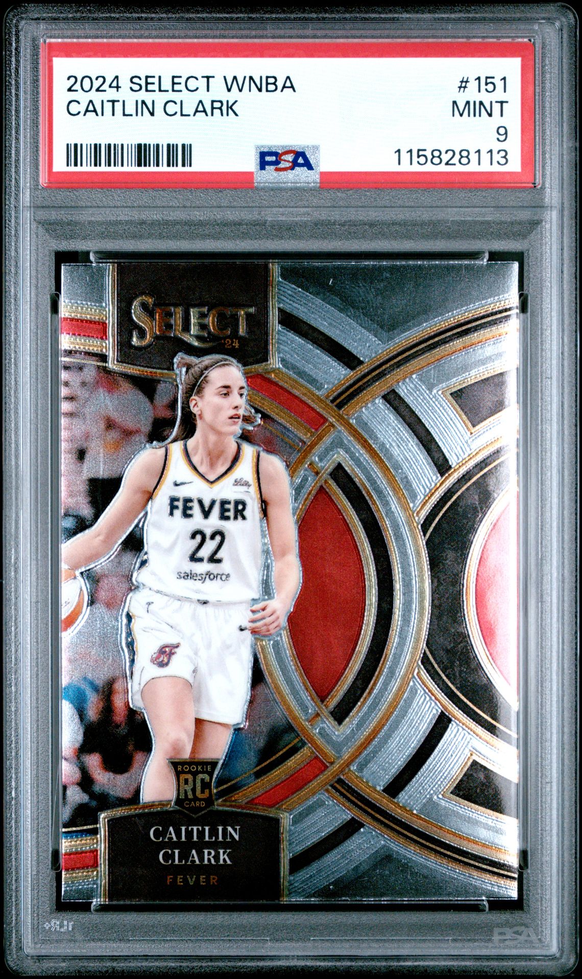 2024 Panini Select Wnba Caitlin Clark #151 Mint 9 front