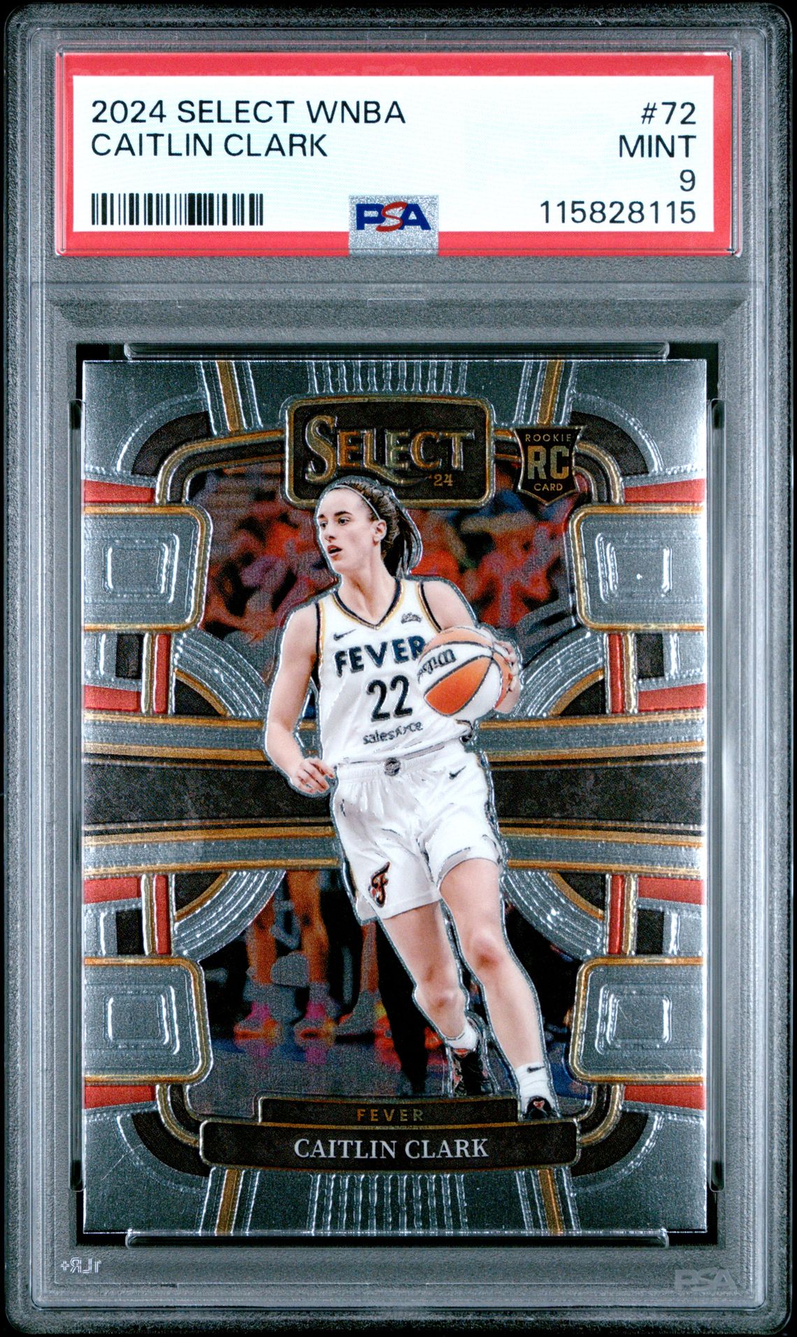 2024 Panini Select Wnba Caitlin Clark #72 Mint 9 front