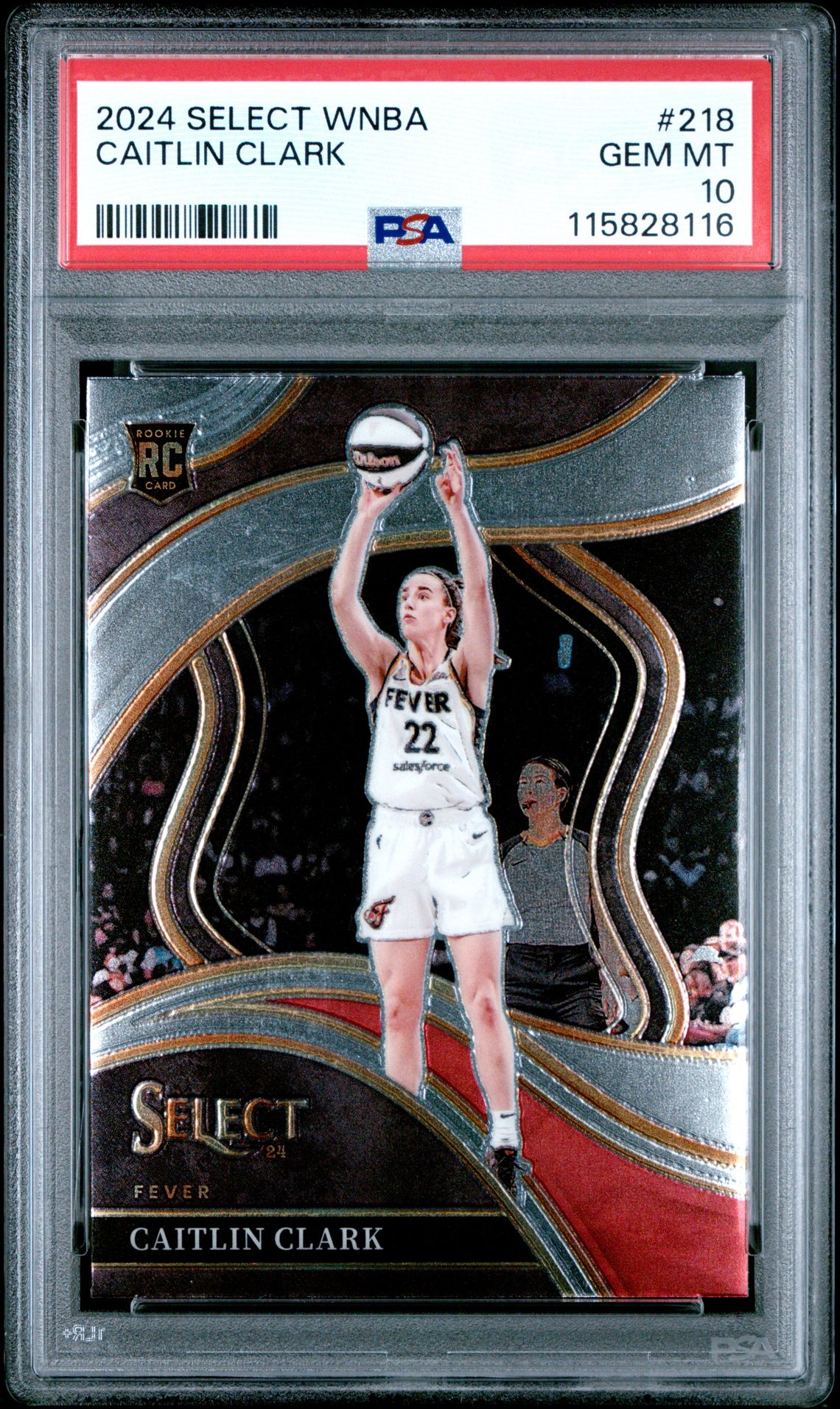 2024 Panini Select Wnba Caitlin Clark #218 Gem Mt 10 front