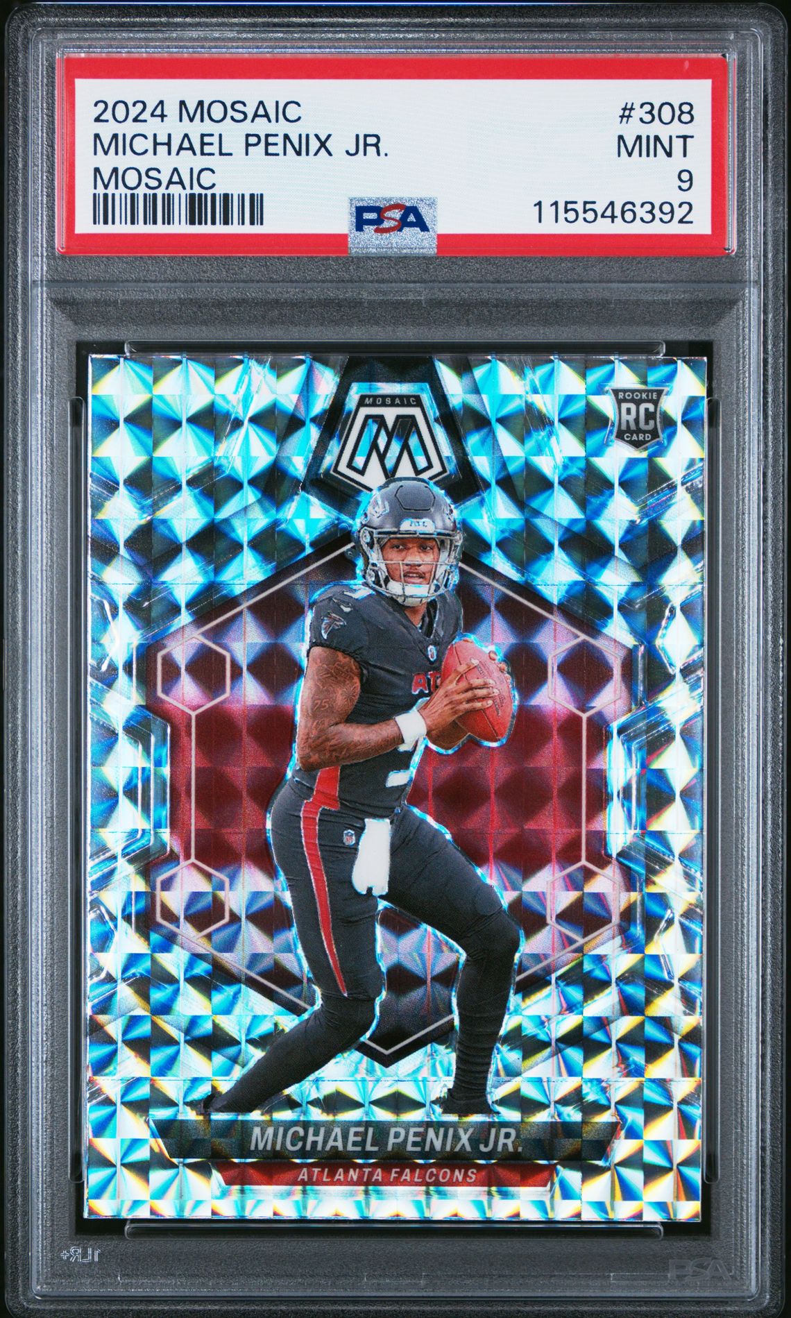 2024 Panini Mosaic Michael Penix Jr. #308 (Mosaic) Mint 9 front