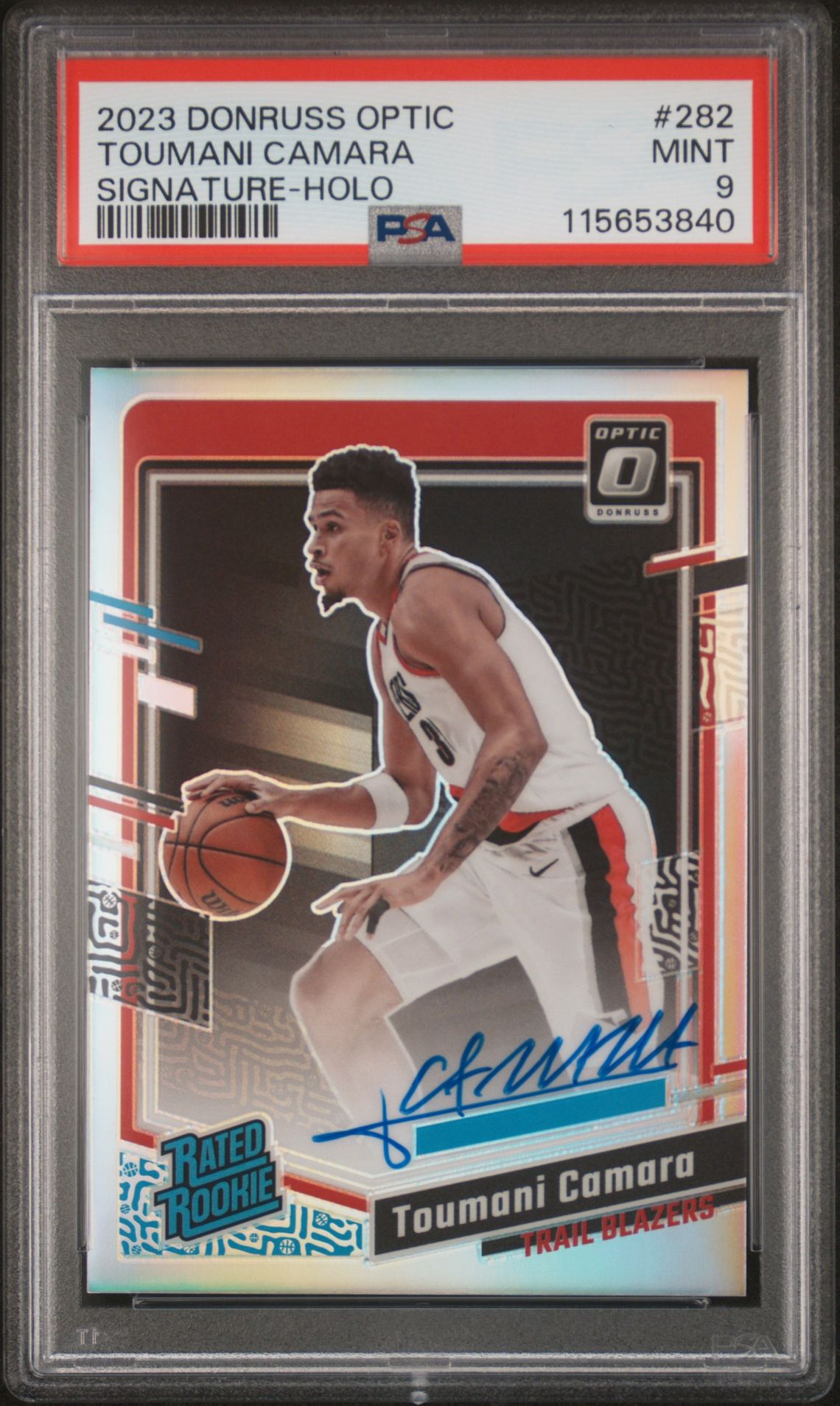 2023 Panini PANINI DONRUSS OPTIC SIGNATURE-HOLO #282 Toumani Camara front