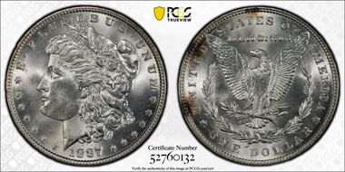 1887 $1 MS65