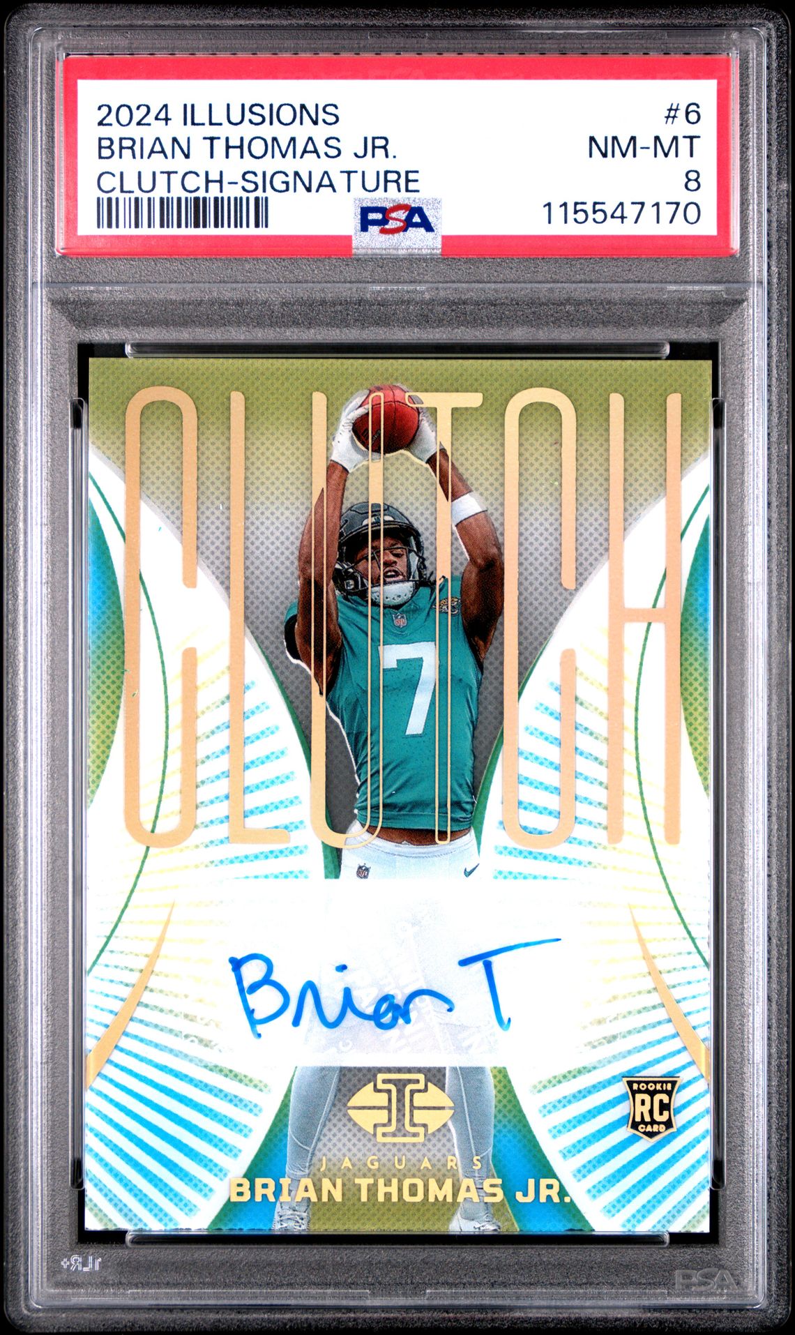2024 Panini Illusions Clutch Brian Thomas Jr. #6 (Clutch-Signature) Nm-Mt 8 front