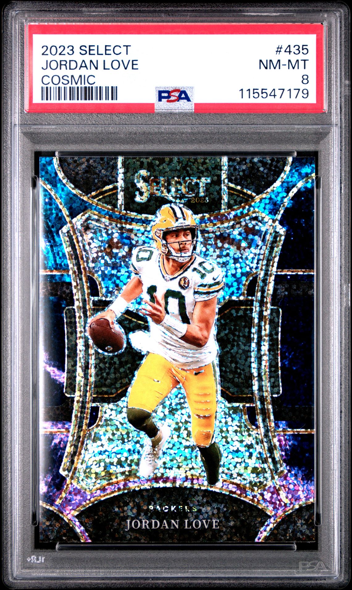 2023 Panini Select Jordan Love #435 (Cosmic) Nm-Mt 8 front