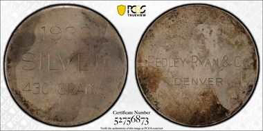 1933 SC$1 HK-825, Pedley-Ryan, Type IV MS62