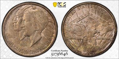 1936-D 50C Arkansas MS66