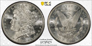 1881-S $1 MS67