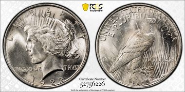 1922 $1 MS64