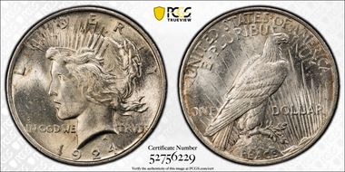 1924 $1 MS63