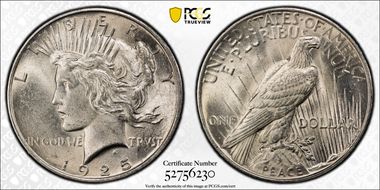 1925 $1 MS64