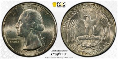 1934-D 25C MS64
