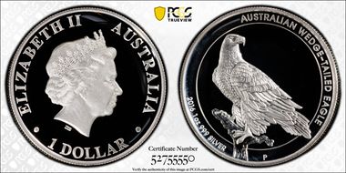 2016-P $1 Wedge Tailed Eagle High Relief PR70DCAM