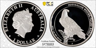 2016-P $1 Wedge Tailed Eagle High Relief PR70DCAM